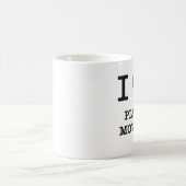 私はピアノ引越し業者を愛します コーヒーマグカップ (中央)