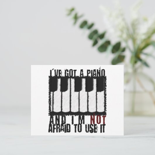 私はピアノ得を持っている ポストカード (スタンド正面)