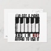 私はピアノ得を持っている ポストカード (正面/裏面)