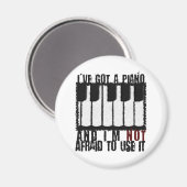 私はピアノ得を持っている マグネット (正面/裏面)