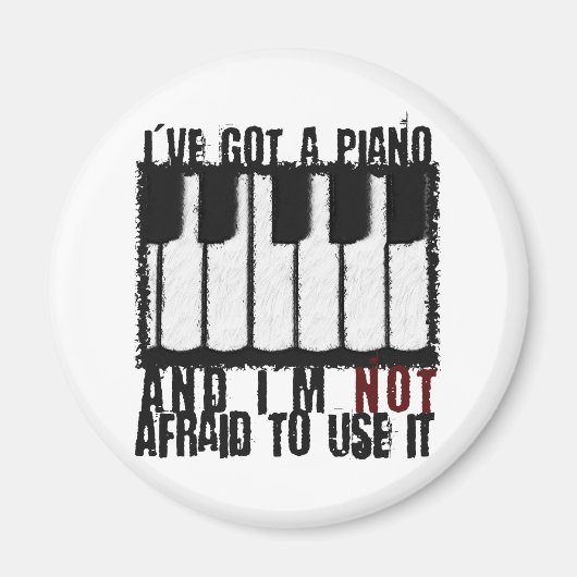 私はピアノ得を持っている マグネット (正面)
