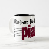 私はピアノ遊を好む ツートーンマグカップ (正面左)