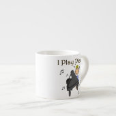 私はピアノTシャツおよびギフトを遊びます エスプレッソカップ (正面右)