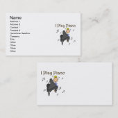 私はピアノTシャツおよびギフトを遊びます 名刺 (正面/裏面)