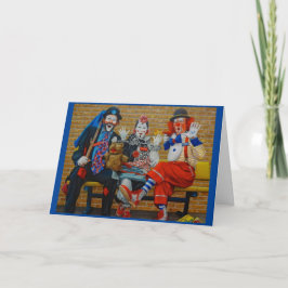 私はピエロではないのまわりにピエロバレンタインデー シーズンカード