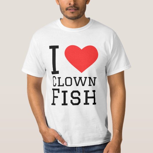 私はピエロ魚が大好き Tシャツ (正面)