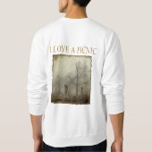 私はピクニックを愛します スウェットシャツ (裏面)