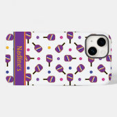 私はピクレボールホワイトIphone 14ケース – メイトiPhonが大好き Case-Mate iPhoneケース (裏面 (横))