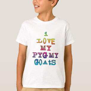私はピグミーのヤギが大好き Tシャツ