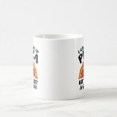 私はピザが与え出来た コーヒーマグカップ (中央)
