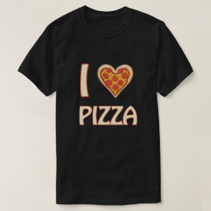 私はピザが大好きおもしろい – フードラバーギフト Tシャツ