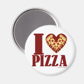 私はピザが大好き マグネット (正面/裏面)