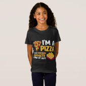 私はピザとチキンナゲットの男のLoの種類 Tシャツ (正面フル)