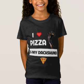 私はピザと私のダシュント犬のオーナーペペローニ Tシャツ