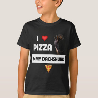 私はピザと私のダシュント犬のオーナーペペローニ Tシャツ