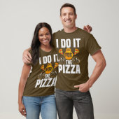私はピザの重量挙げのボディビルをする Tシャツ (ユニセックス)