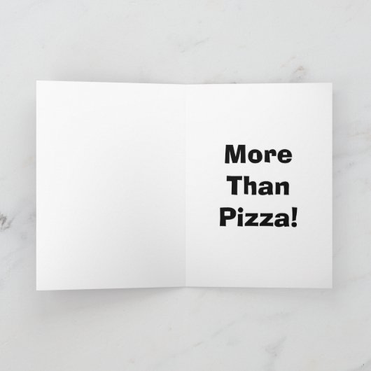 私はピザよりもっと愛します! カード (内部)