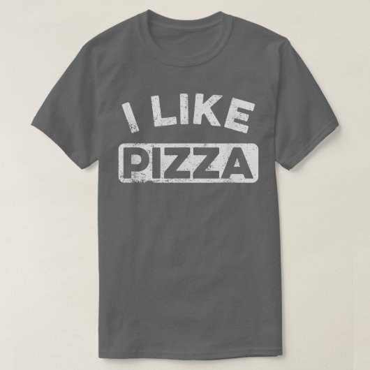 私はピザフニー食べ物ピザ愛好家メッセージ521120好き Tシャツ (デザイン正面)