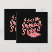 私はピックボールが好きじゃない、大好き 招待状 (正面/裏面)