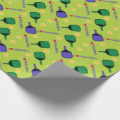 私はピックボールグリーンが大好き ラッピングペーパー (角)