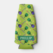 私はピックボールグリーンボトルが大好クールき ボトルクーラー (正面)