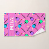 私はピックボールピンクが大好き ハンドタオル (ハンドタオル)