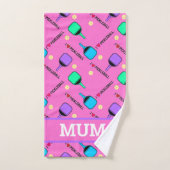 私はピックボールピンクが大好き ハンドタオル (ハンドタオル)