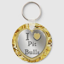私はピットの雄牛が大好き？ハートキーチェーン キーホルダー