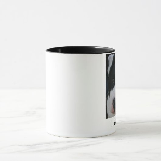 私はピットブルのコーヒー・マグのコップを愛します マグカップ (中央)