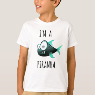 私はピランハだ Tシャツ