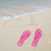 私はピンクになるようにクルーの花嫁をパーソナライズされたする ビーチサンダル