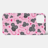 私はピンクの私のマウスパターンが大好き Case-Mate iPhoneケース (裏面 (横))
