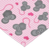 私はピンクの私のマウスパターンを愛します テーブルクロス (アングル)