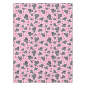 私はピンクの私のマウスパターンを愛します テーブルクロス (正面)