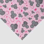 私はピンクの私のマウスパターンを愛します 薄葉紙 (詳細)