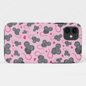 私はピンクの私のマウスパターンを愛します Case-Mate iPhoneケース (裏面(横))