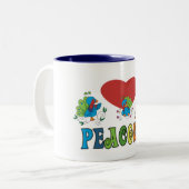 私はピーコックが大好き ツートーンマグカップ (正面左)