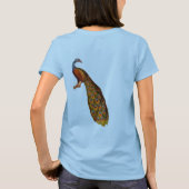 私はピーコックが大好き Tシャツ (裏面)