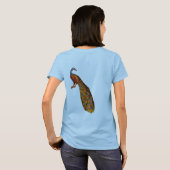 私はピーコックが大好き Tシャツ (裏面フル)