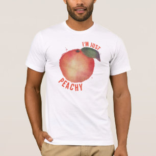 私はピーチグラフィックメンズのピーチだ Tシャツ