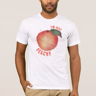 私はピーチグラフィックメンズのピーチだ Tシャツ
