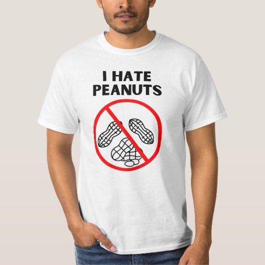 私はピーナッツが嫌い Tシャツ (正面)