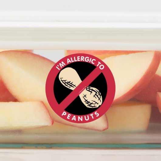 私はピーナッツの子供のナッツのアレルギーにアレルギーがある ラベル (貼付)