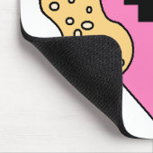 私はピーナッツバターおよびゼリーを愛します マウスパッド (コーナー)