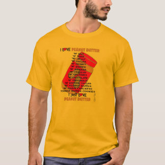 私はピーナッツバターを愛します Tシャツ