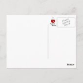 私はピーナッツバターハートが大好き ポストカード (裏面)