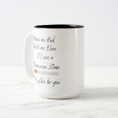 私はフもしルオレセイン染色だった  ツートーンマグカップ (正面左)