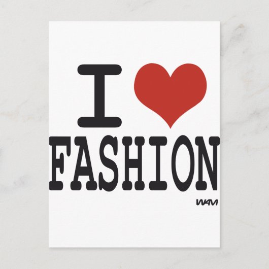 私はファッション ポストカード (正面)