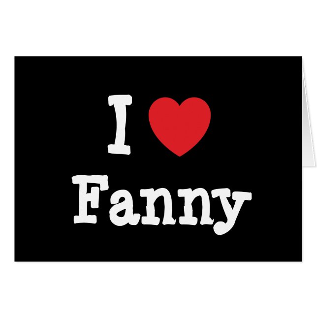 私はファニー·ハートTシャツが大好きです (正面横)