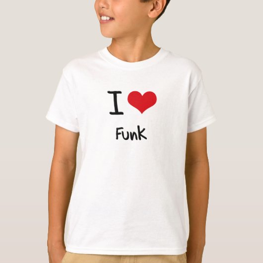 私はファンクを愛します Tシャツ (正面)